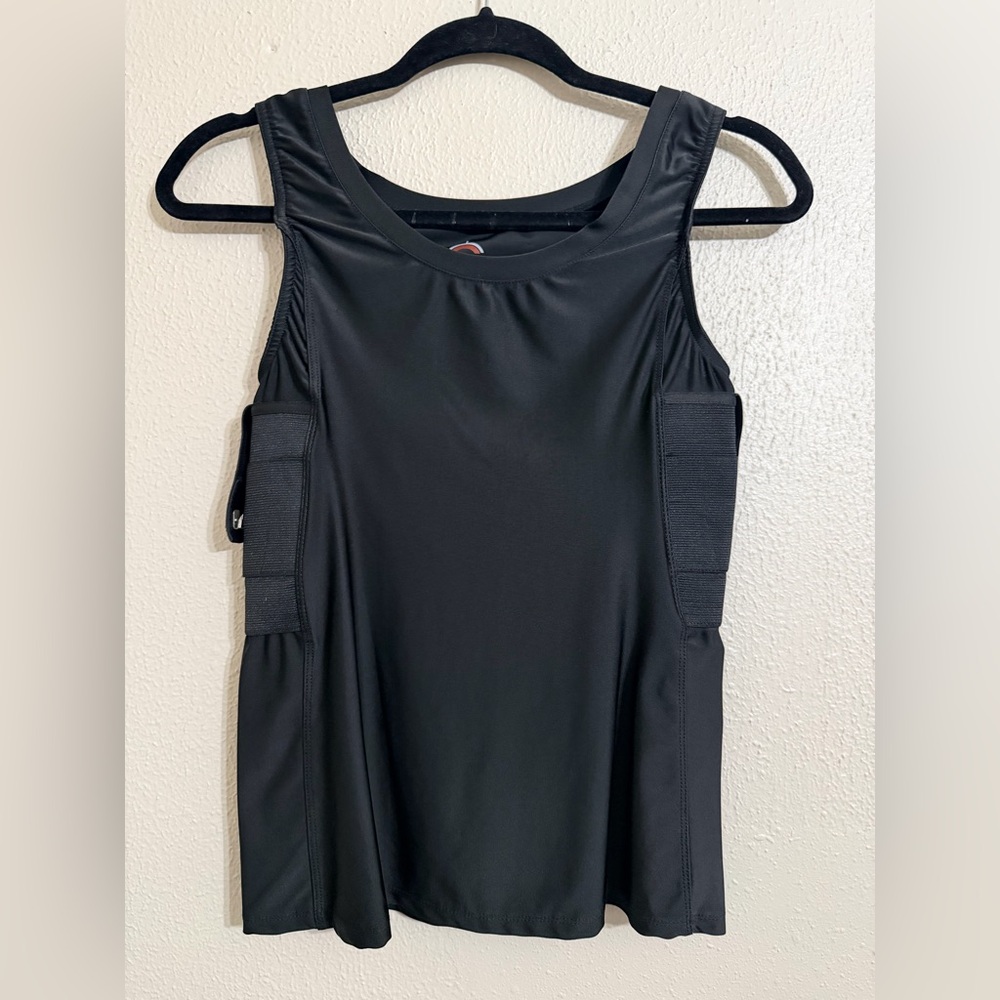 Concealment Clothes Black Muscle Tee for Women